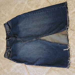 So brand denim midi length skirt